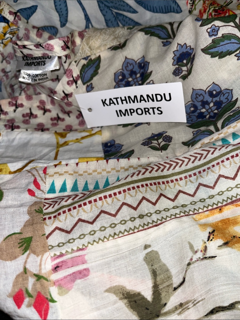 Kathmandu Boho Patchwork Floral Jumpsuit - Free Size - Picture 9 of 10